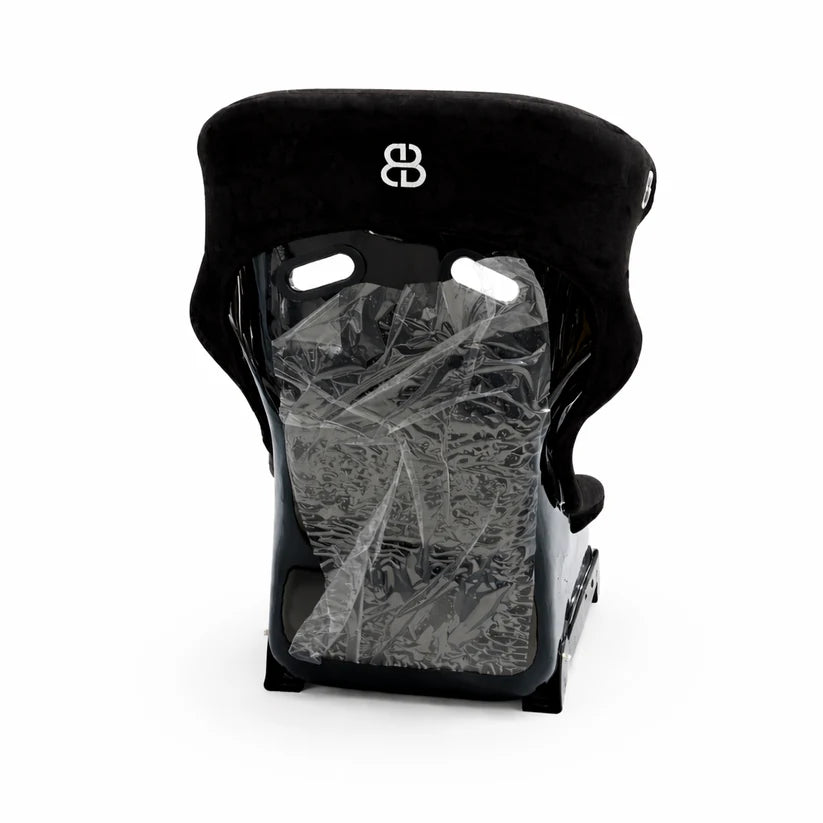 BB5 RS Black Suede Fibreglass Bucket Seat Large