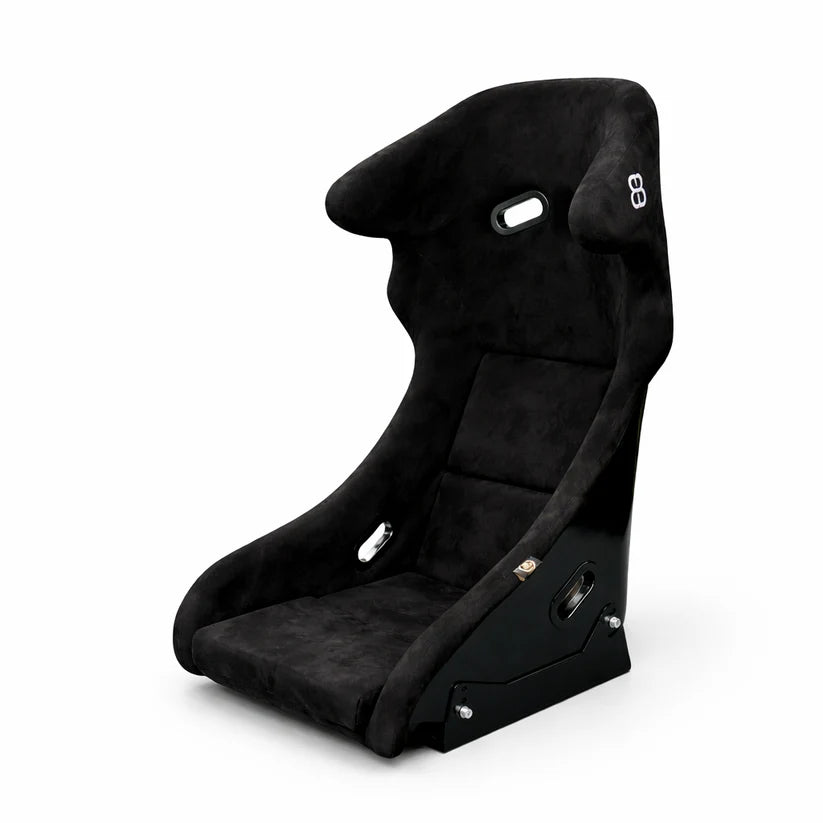BB5 RS Black Suede Fibreglass Bucket Seat Large