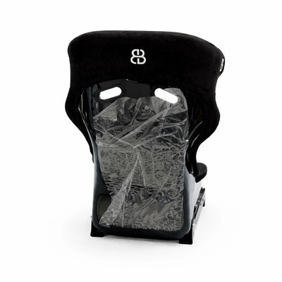 BB5 RS Black Suede Fibreglass Bucket Seat Large