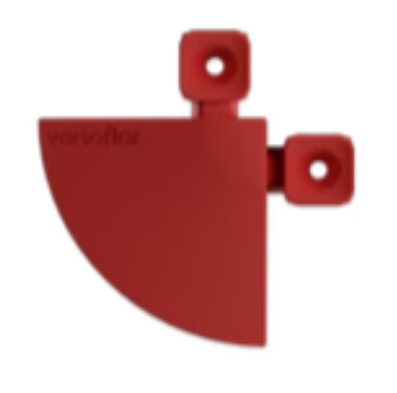 Versoflor Interlocking Floor Tile Corners - Mars Red