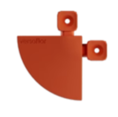 Versoflor Interlocking Floor Tile Corners - Pumpkin Orange