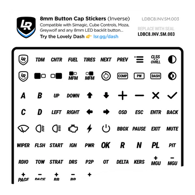 8mm Inverse Button Cap Stickers